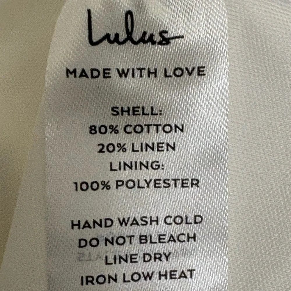 NWT Lulu's Darling Perfection White Tiered Tie-Back Mini Skater Dress | Size M - Picture 11 of 12